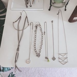 silver necklaces - MAKE AN OFFER!